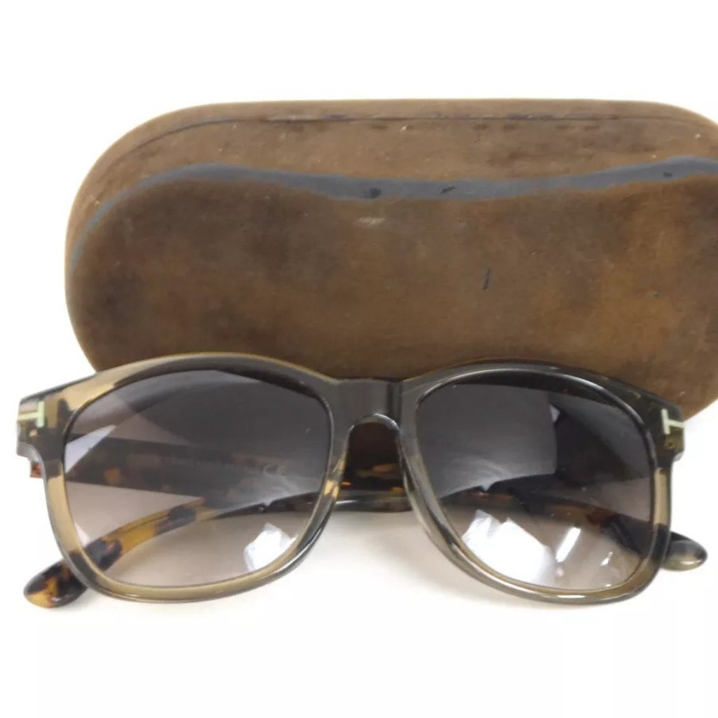 Auth Tom Ford Sunglasses Brown Plastic Authentic